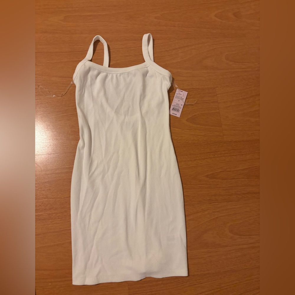 NWT Target Brand White Tank Ribbed Mini Dress